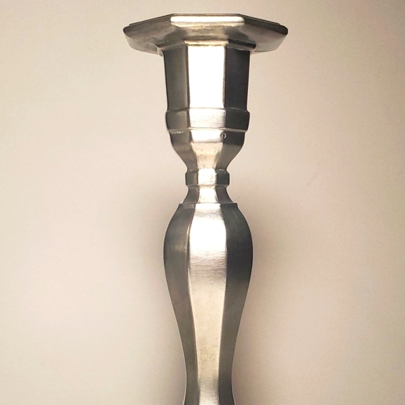 Pair of GORHAM Pewter Octette Model Candlesticks Vintage Discontinued 1950's EUC - Picture 3 of 14